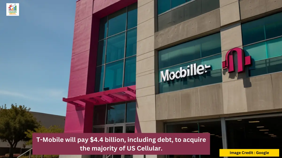 T-Mobile will pay $4.4 billion, including debt, to acquire the majority of US Cellular.