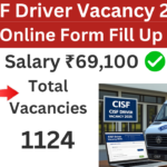 CISF Driver Vacancy 2025