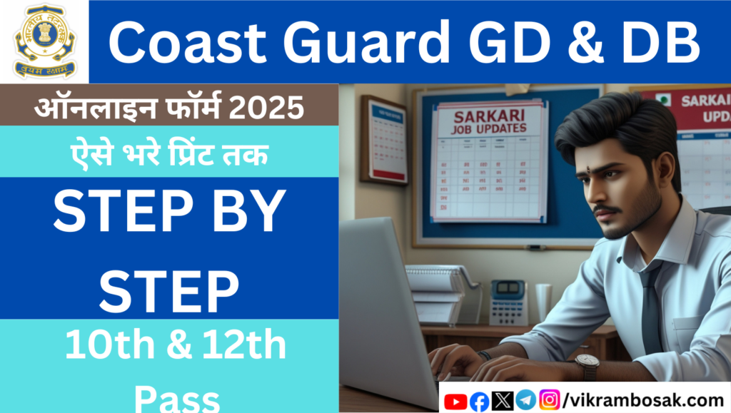 Coast Guard Navik GD Online Form 2025